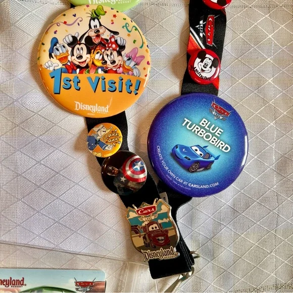 Disneyland Theme Park Lanyard with Collectible Pins 2013, Disney Collectibles